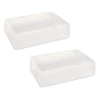 Kreativ zeep/gietzeep transparant - 2x zakjes - 600 gram - DIY - Zelf zeepjes maken - Plantaardig/ve Kreativ zeep/gietzeep transparant - 2x zakjes - 600 gram - DIY - Zelf zeepjes maken - Plantaardig/ve