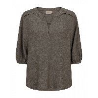 FreeQuent - Beige | Dames | Blouse | Beige | XL | regular | Kamst mode