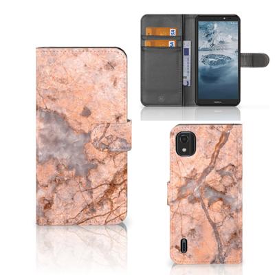 Nokia C2 2nd Edition | Bookcase | Marmer Oranje