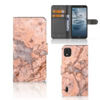 Nokia C2 2nd Edition | Bookcase | Marmer Oranje