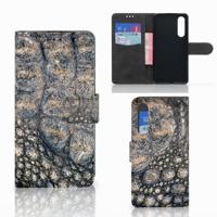 Huawei P30 | Telefoonhoesje | Met pasjeshouder | Krokodillenprint