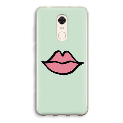 Kusje: Xiaomi Redmi 5 Transparant Hoesje