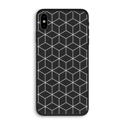 Zwart-witte kubussen: iPhone X Biologisch afbreekbaar hoesje