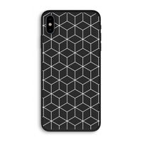 Zwart-witte kubussen: iPhone X Biologisch afbreekbaar hoesje