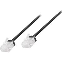 LogiLink CQ3053U RJ45 Netwerkkabel, patchkabel CAT 6A U/UTP 2.00 m Zwart Extreem dun, Zeer flexibel, Vlambestendig, Halogeenvrij 1 stuk(s)