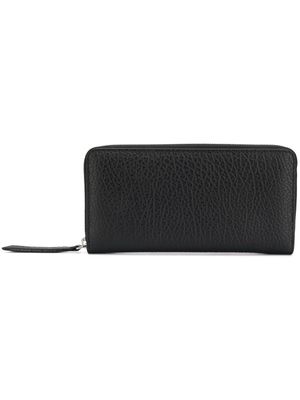 Maison Margiela portefeuille en cuir texturé - Noir