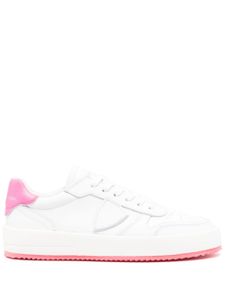 Philippe Model Paris Temple Veau leather sneakers - Blanc