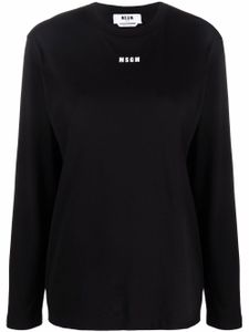 MSGM t-shirt à logo imprimé - Noir