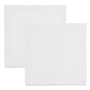 Benson Schildersdoek - 2x - 20 x 20 cm - blanco canvas - katoen - 280 grams