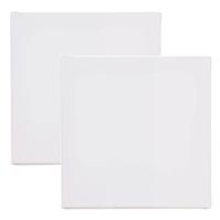 Benson Schildersdoek - 2x - 20 x 20 cm - blanco canvas - katoen - 280 grams