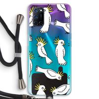 Papegaai: Oppo A52 Transparant Hoesje met koord
