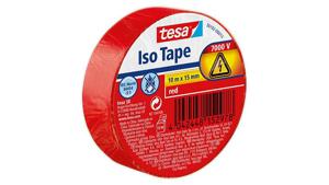 tesa 56192-00013-22 Isolatietape Rood (l x b) 10 m x 15 mm 1 stuk(s)