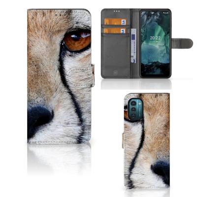Nokia G11 | G21 | Telefoonhoesje | Met pasjeshouder | Cheetah