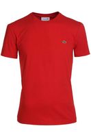 Lacoste Regular Fit T-Shirt ronde hals wijnrood, Effen - thumbnail