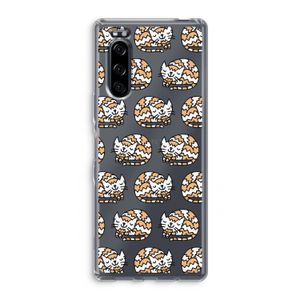 Slapende poes: Sony Xperia 5 Transparant Hoesje