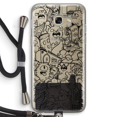 Vexx Black City : Samsung Galaxy A5 (2017) Transparant Hoesje met koord