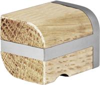 Formani meubelknop Piet Boon TWO PB22M - mat RVS/eikenhout