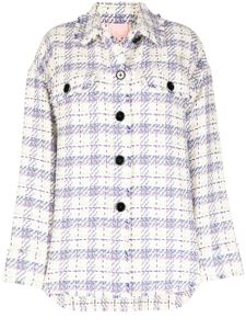 BAPY BY *A BATHING APE® surchemise oversize à carreaux - Blanc