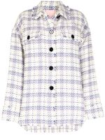 BAPY BY *A BATHING APE® surchemise oversize à carreaux - Blanc