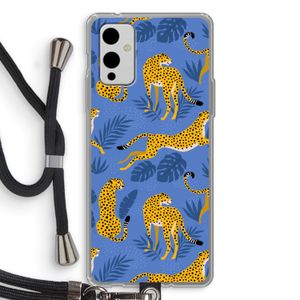 Luipaard: OnePlus 9 Transparant Hoesje met koord