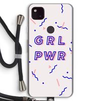 GRL PWR: Pixel 4a 5G Transparant Hoesje met koord