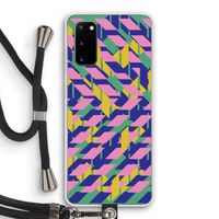 Skew Blush 1: Samsung Galaxy S20 Transparant Hoesje met koord