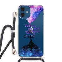 Stars quote: iPhone 12 Transparant Hoesje met koord Stars quote: iPhone 12 Transparant Hoesje met koord