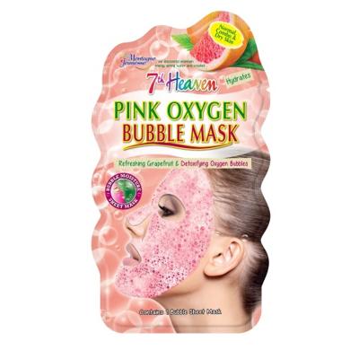Montagne 7th Heaven face mask pink oxygen bubble sheet Montagne 7th Heaven face mask pink oxygen bubble sheet