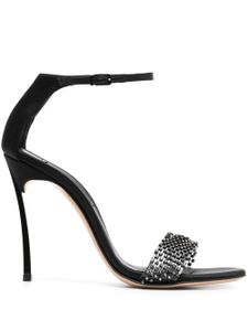 Casadei escarpins Blade Twenties 100 mm satinés - Noir