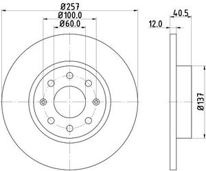 Remschijf Gecoat 54646PRO 8DD355114351