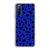 Blue Leopard: Sony Xperia 10 III Transparant Hoesje