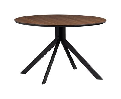 WOOOD Ronde Eettafel 'Bruno' 120cm, kleur Walnoot