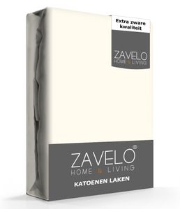 Zavelo Easy Cozy Laken Flanel Ecru - Boven/Onder laken - 100% Katoen - Hoogwaardig Hotelkwaliteit - Heerlijk Zacht -240 x 260 cm