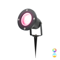 Smart LED tuinspot 1x4Watt ZWART 230Volt IP65 MiLight-MiBoxer - thumbnail