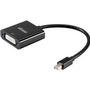 Akasa AK-CBDP08-20BK video kabel adapter 0,2 m Zwart