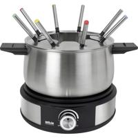 Silva PK-F 140 Fondue 1500 W Oververhittingsbeveiliging, 8 fonduevorkjes Zwart, RVS