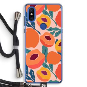 Perzik: Xiaomi Mi Mix 3 Transparant Hoesje met koord