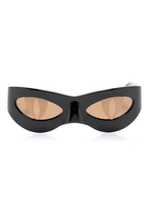 Charles Jeffrey Loverboy lunettes de soleil à monture papillon - Noir