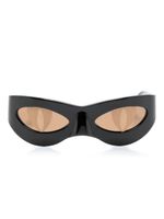 Charles Jeffrey Loverboy lunettes de soleil à monture papillon - Noir