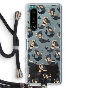 Zeemeermin: Sony Xperia 5 III Transparant Hoesje met koord