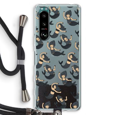 Zeemeermin: Sony Xperia 5 III Transparant Hoesje met koord