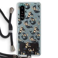 Zeemeermin: Sony Xperia 5 III Transparant Hoesje met koord