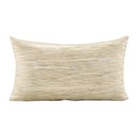 2e Halve Prijs Leen Bakker - Sierkussen Solane - Naturel/goud - 30x50 Cm - Polyester/Katoen - Geel#Goudkleurig#Crème