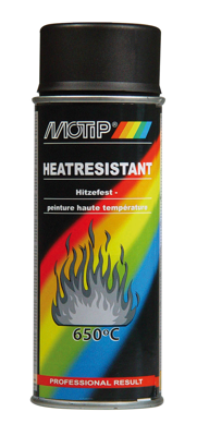 MOTIP Hittebestendige Lak | Zwart | 400ml - 04031