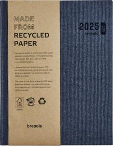 Brepols agenda Ecotiming, Kazar, blauw, 2025, boekgebonden