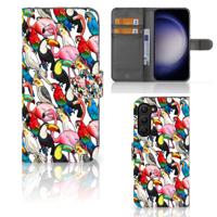 Samsung Galaxy S23 Plus | Telefoonhoesje | Met pasjeshouder | Birds