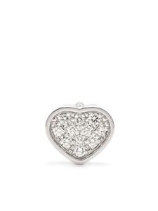 Chopard puce d'oreille My Happy Heart en or blanc 18ct sertie de diamants - Argent