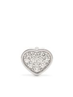 Chopard puce d'oreille My Happy Heart en or blanc 18ct sertie de diamants - Argent - thumbnail