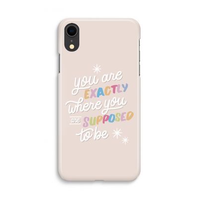 Right Place: iPhone XR Volledig Geprint Hoesje