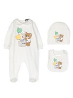 Moschino Kids grenouillère à imprimé Teddy Bear - Blanc Moschino Kids grenouillère à imprimé Teddy Bear - Blanc